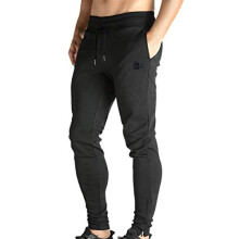 BROKIg Mens Zip Jogger Pants - casual gym Fitness Trousers comfortable Tracksuit Slim Fit Bottoms Sweat Pants with Pockets XX-Large Black