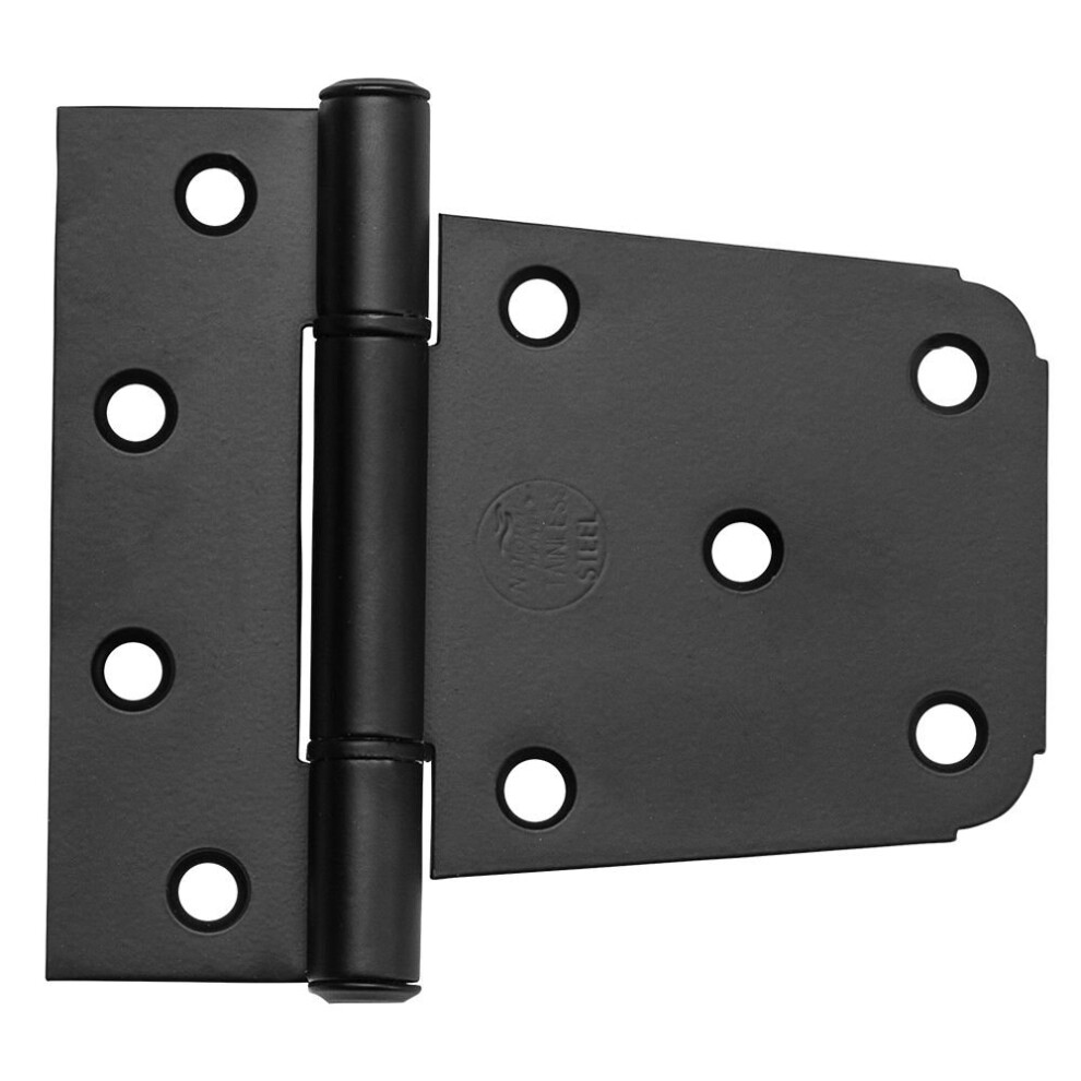 National Hardware N109-021 V289 Extra Heavy Gate Hinge In Matte Black 3-12 Inch 886780017649
