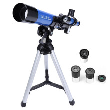 MaxUSee Kinderteleskop 400 x 40 mm mit Stativ und Sucherfernrohr, tragbares Teleskop fr Kinder und Anfnger, Reiseteleskop mit 3 Vergrerungsokular