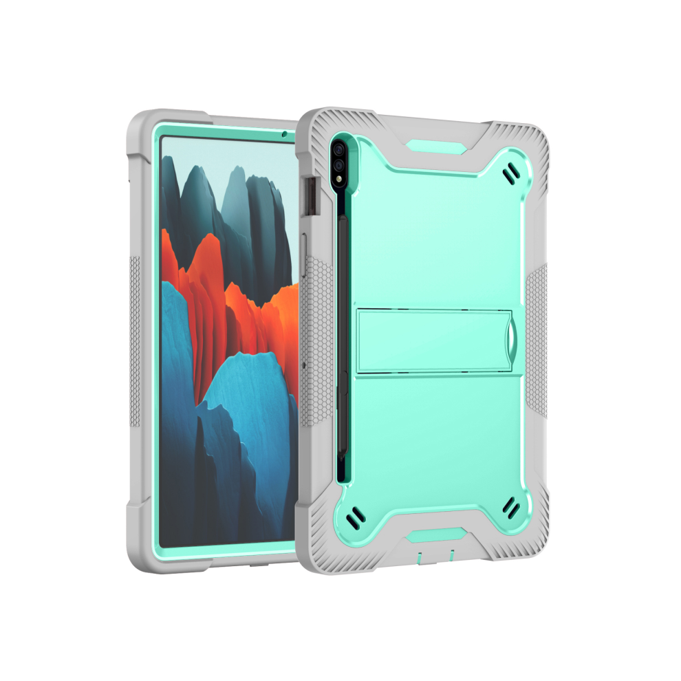 (Grey Green, Tab S7 Fe 12.4) Armor Case For Samsung Galaxy Tab A 10.1 A8 10.5 G Green,Grey 976662532404