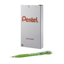 Pentel ICY Mechanical Pencil (0.9mm) Tinted Lime Green Barrel 12 pack (AL29TK)