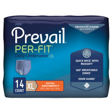Cuecas Protetoras Prevail Per-Fit para Homens, Extra Grande, 14 Unidades