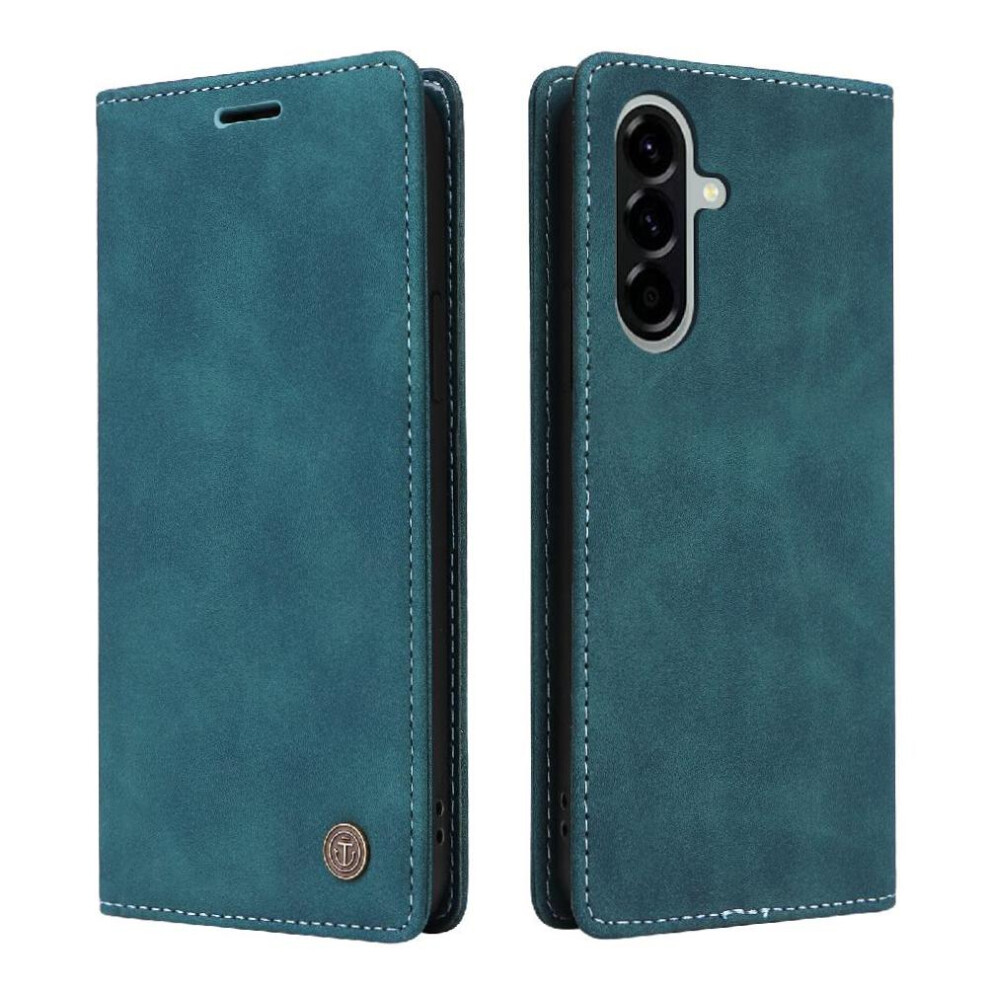 Gangxun (Green) Flip Case For Samsung Galaxy A56 Shockproof Flip Cover Leather Case Wallet Simple Business Green