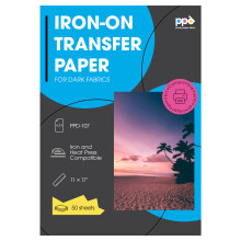 PPD-blckstrle Premium Iron-On Dark T-shirt Transfers Paper 11x17 """" Pack med 50 ark (PPD107-50)