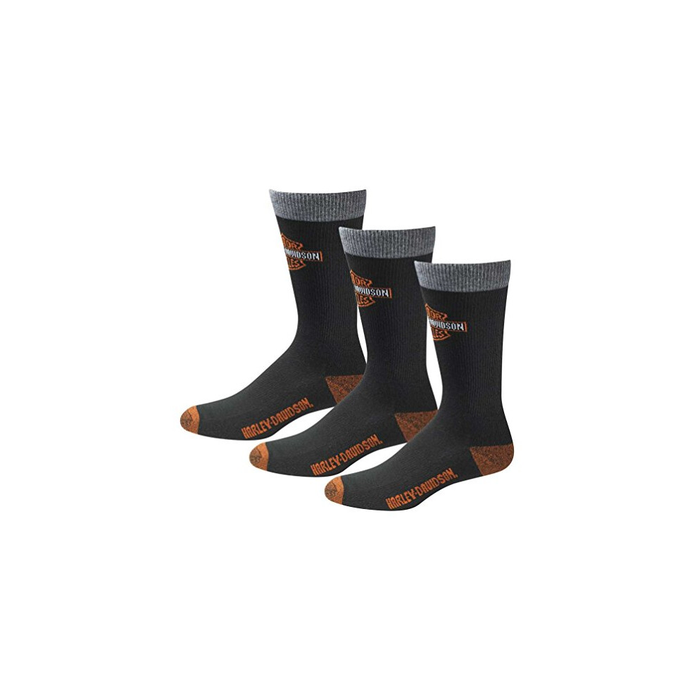 Harley-Davidson Mens UltraDri 3 Pack Poly Blend Riding Socks D99202870-001