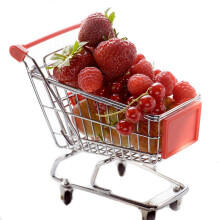 Shindel Mini Shopping Cart Supermarket Handcart Toy Holder Desk Accessory, Slumpar Färg
