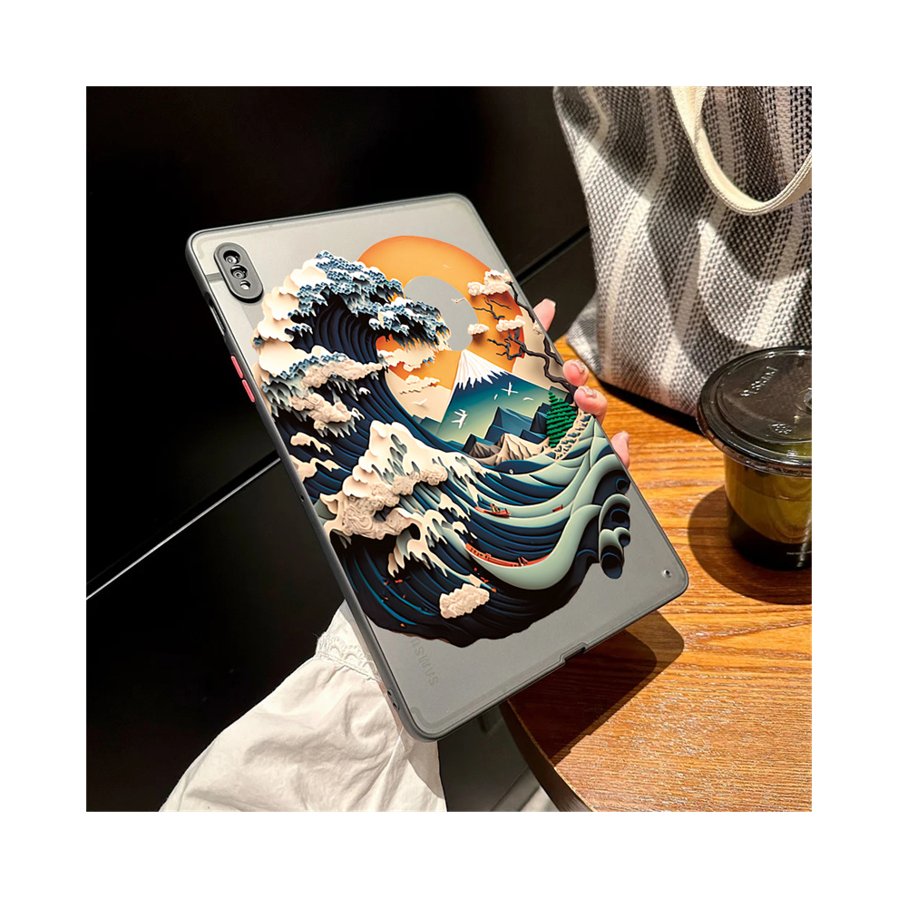 (P3 Tab S8plus 12.4 X800) Scenery Sunset Tablet Case For Samsung Galaxy Tab Black 976662539793