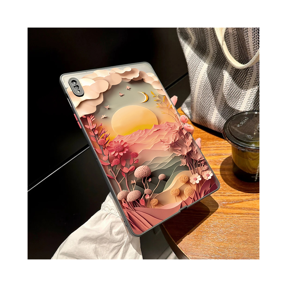 (P6 Tab S8plus 12.4 X800) Scenery Sunset Tablet Case For Samsung Galaxy Tab Black 976662540126