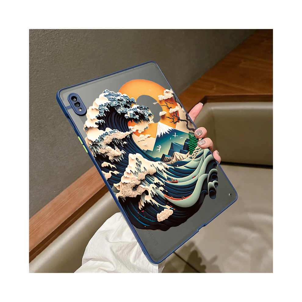 (P3 Tab S8plus 12.4 X800) Scenery Sunset Tablet Case For Samsung Galaxy Tab Blue 976662540201