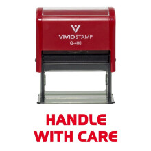 HANDLA MED CARE SELF SELDING RUBBER STAMP (RED INK) - X -LARGE
