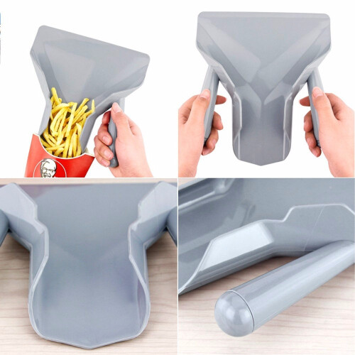 HGLuKGO Colher Plástica de Chips para Fritas com Cabo Direito 1