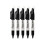 Sharpie Σημειωτές Sharpie Mini με κλειδώματα golf, λεπτή μύτη, μαύρο μελάνι, πακέτο 5 1