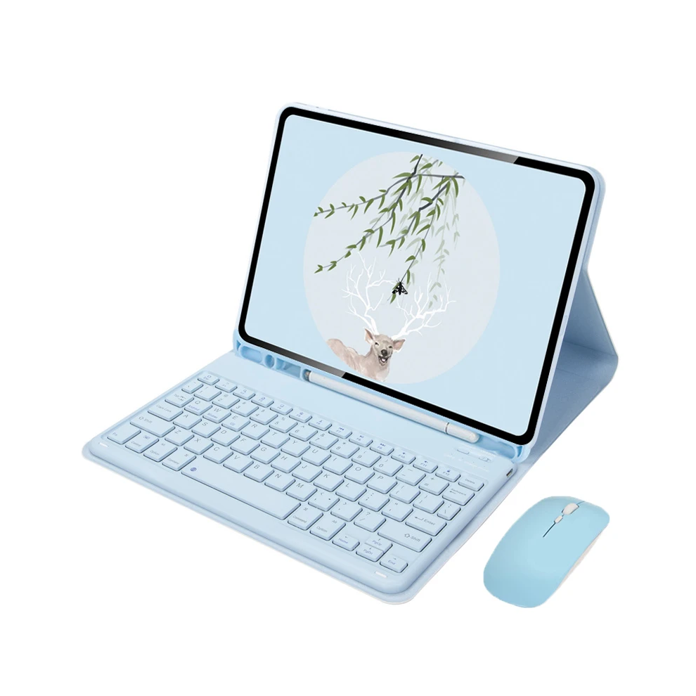 (Sky With Mouse, A8 10.5 Inch) Keyboard Cover Funda For Samsung Galaxy Tab A9+ A9 976662551740