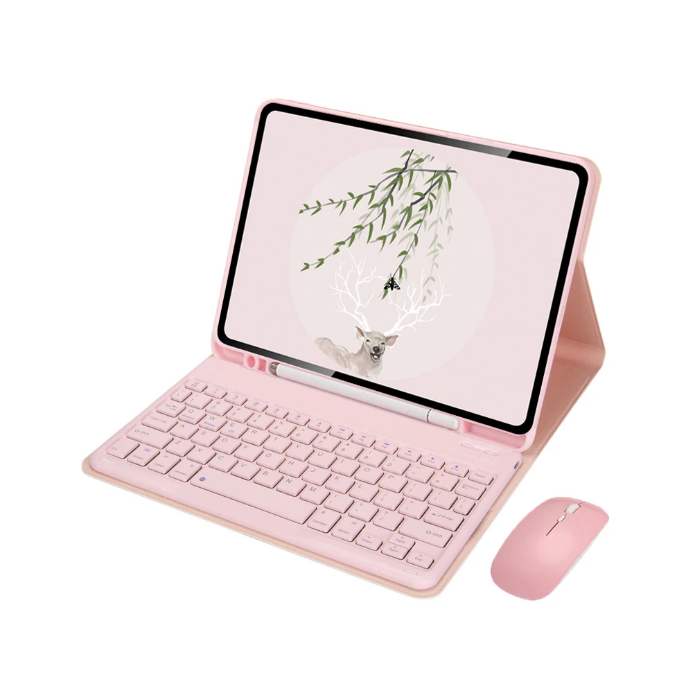 ( With Mouse, A8 10.5 Inch) Keyboard Cover Funda For Samsung Galaxy Tab A9+ A9 Pink 976662551948