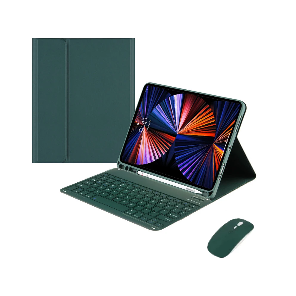 ( With Mouse, A8 10.5 Inch) Keyboard Cover Funda For Samsung Galaxy Tab A9+ A9 Green 976662552143