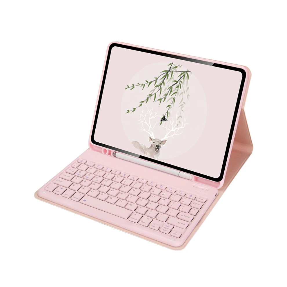 (, A8 10.5 Inch) Keyboard Cover Funda For Samsung Galaxy Tab A9+ A9 Pink 976662552204