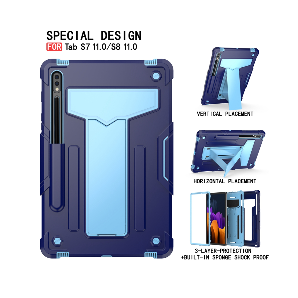 (Navy S7 T870 T875) For Samsung Galaxy Tab S8 Sm-X700 X706 S7 T870 T87 Blue 976662559302