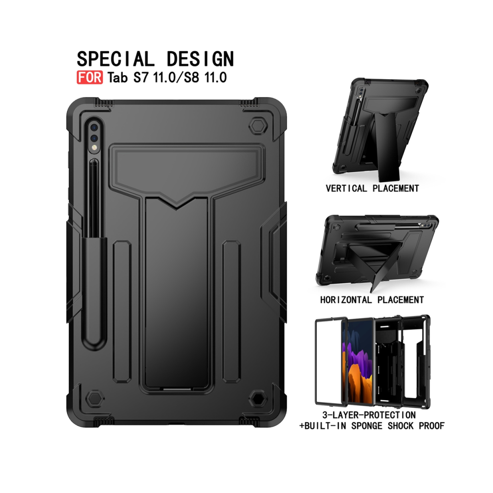 (, S8 X700 X706) For Samsung Galaxy Tab S8 Sm-X700 X706 S7 T870 T87 Black 976662559319