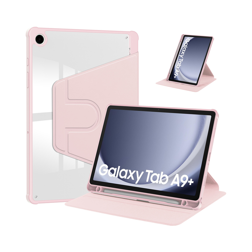 (, Tab A9 8.7 Inch) For Samsung Galaxy Tab A9 Plus Case 360 Rotating T Pink 976662564030