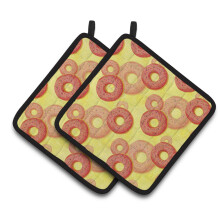 Caroline's Treasures Watercolor Just Donuts Decorated Pot Holder 7.5 x 7.5 Multicolor