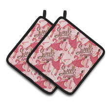 "Caroline's Treasures Pot Holder Decorado em Aquarela, 7,5"" x 7,5"", Multicolorido"