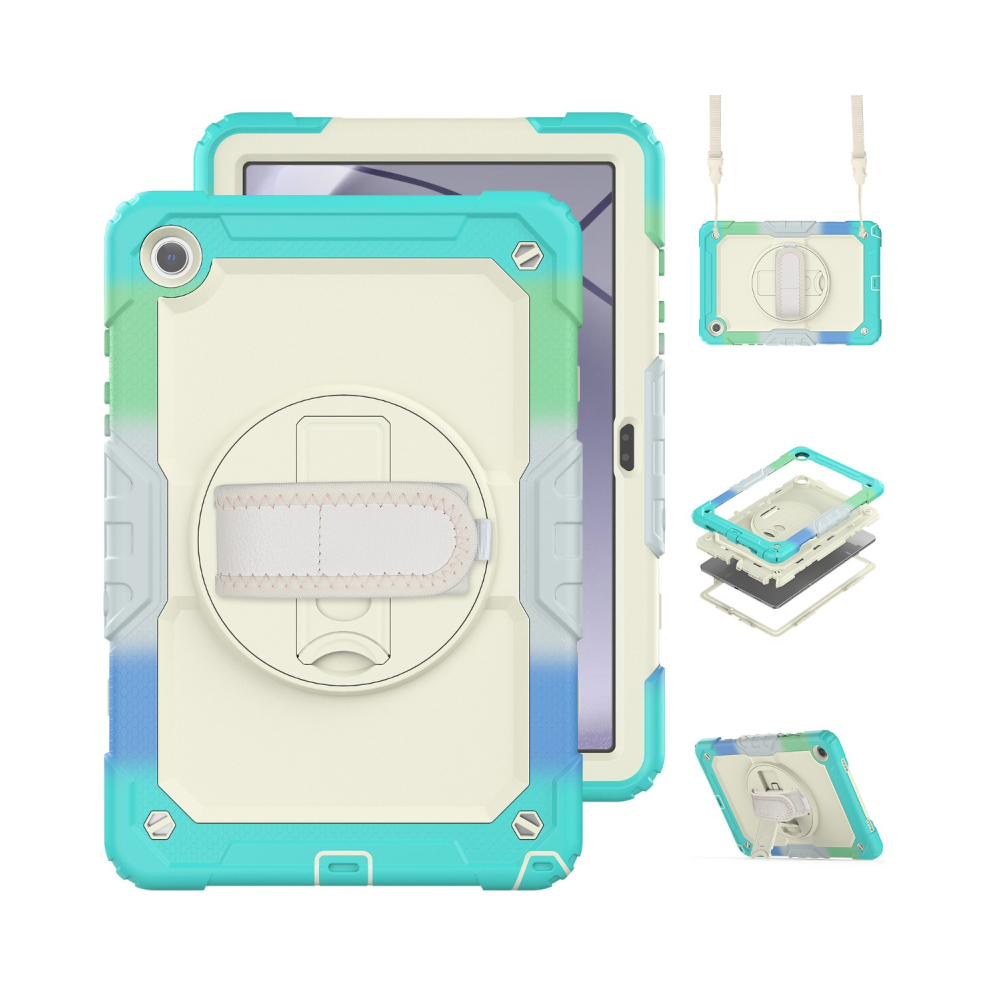 (Camouflage Tab A9 8.7 2023) Armor Case For Samsung Galaxy Tab A9 Plus 11 2023 Blue 976662564962