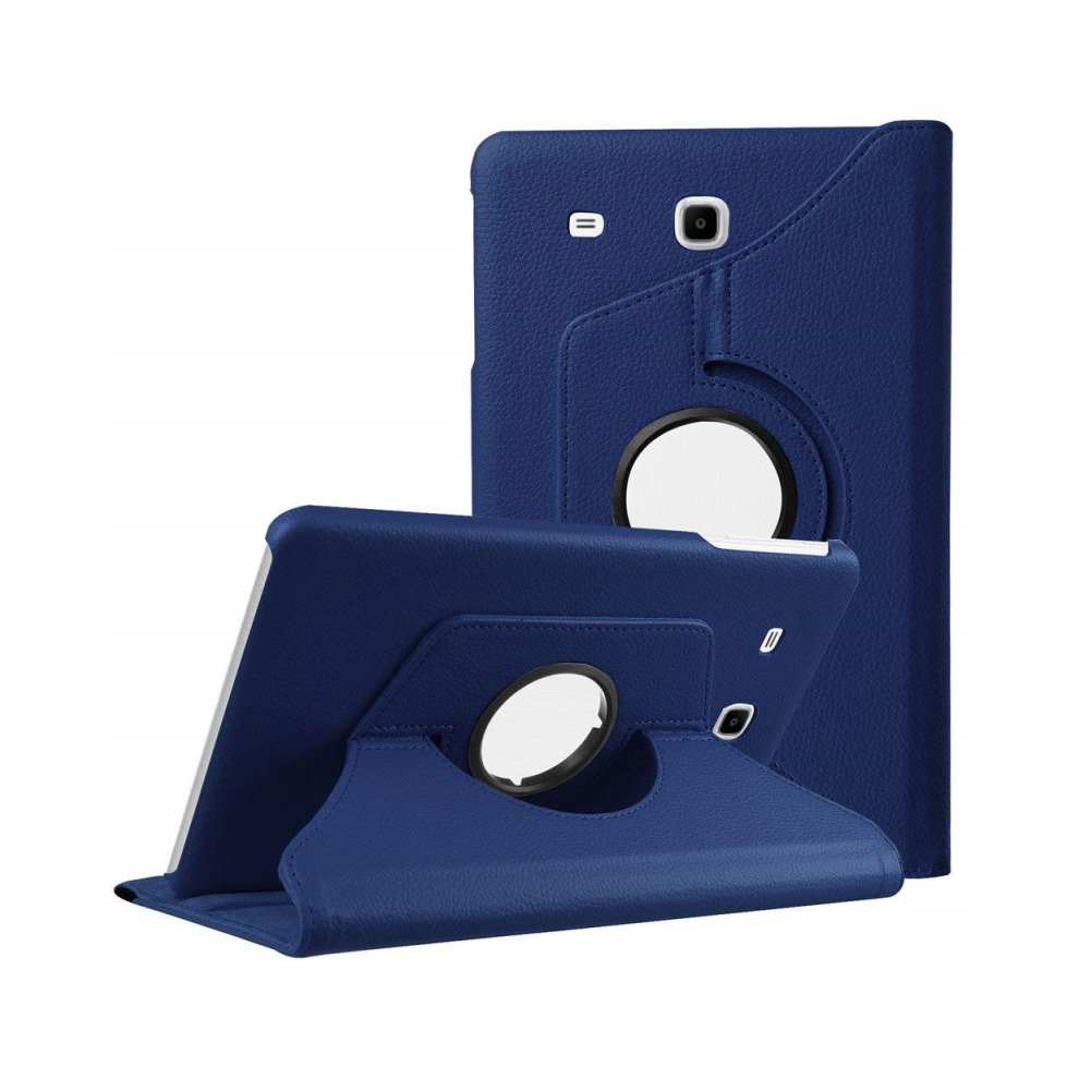 (Dark Tab E 9.6 T560 T561) Magnetic Case For Samsung Tab E 9.6 T560 Pu Leathe Blue 976662571878