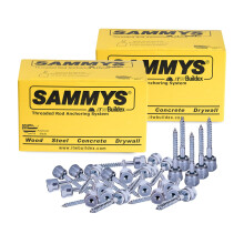 Everflow Sammys 8008957-50 GST 20 3/8 Inch Vertical Threaded Rod Anchor Designed for Wood, Easy Use, No Pre-Drilling Required, Steel with Zinc Finish,