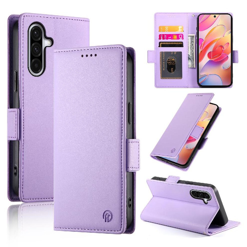 (Purple) Flip Case For Samsung Galaxy A26 Wallet Card Slots Flip Daily Use Business Purple 764490324519