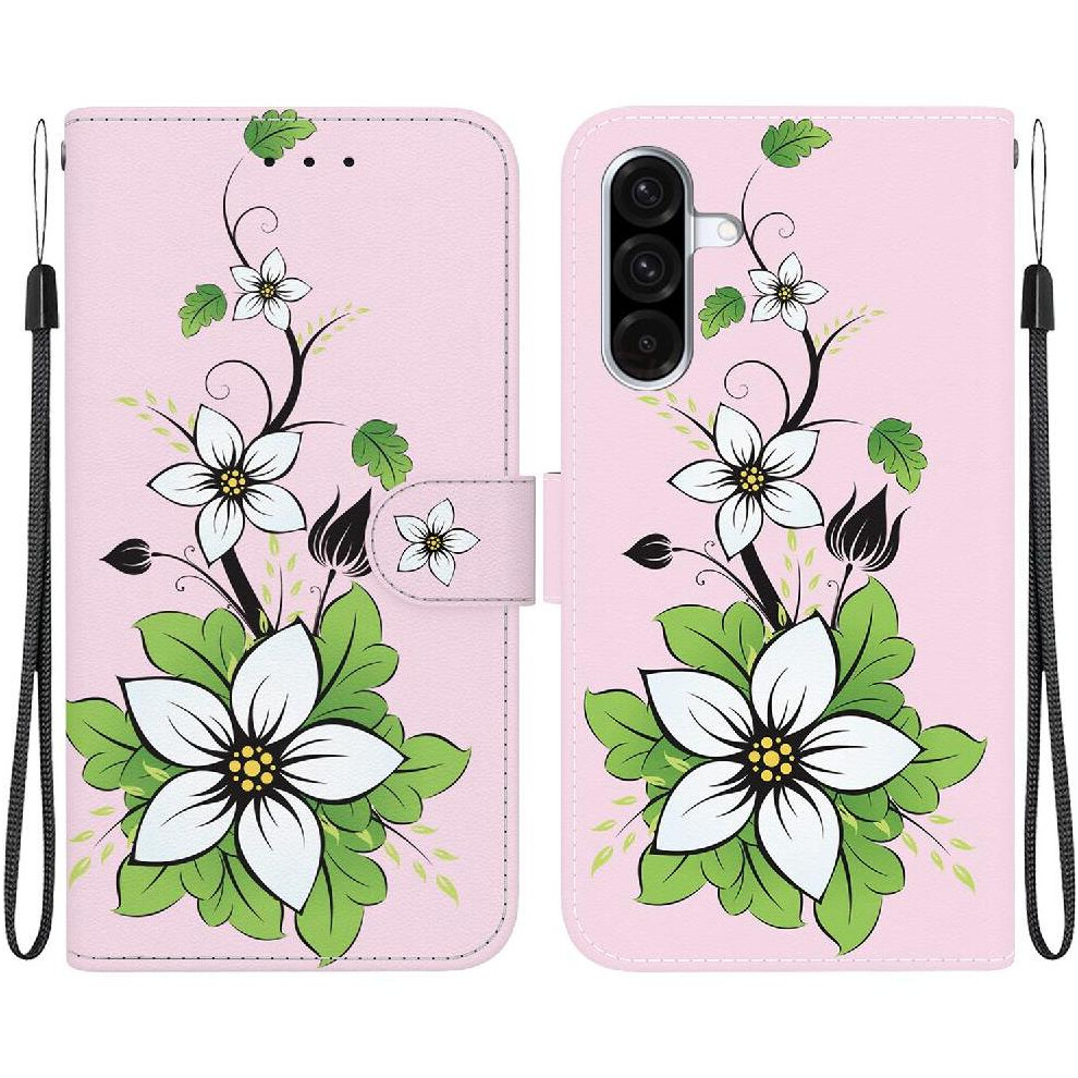 (C9 ) Flip Case For Samsung Galaxy A26 Wallet Magnetic Closure Butterfly Flower Painted Pu Leather Card Slots 764490324830
