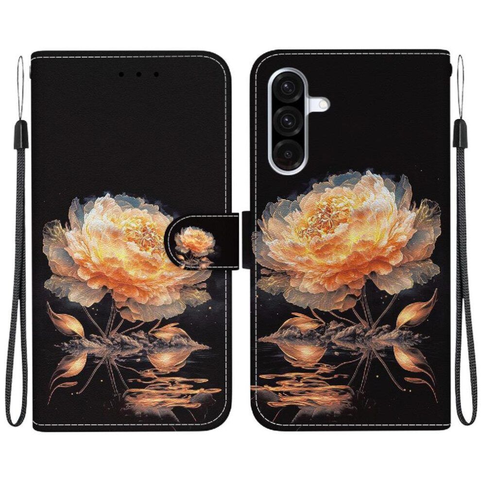 (C2) Flip Case For Samsung Galaxy A26 5G Pu Leather Butterfly Flower Painted Card Slots Wallet Magnetic Closure 764490324878