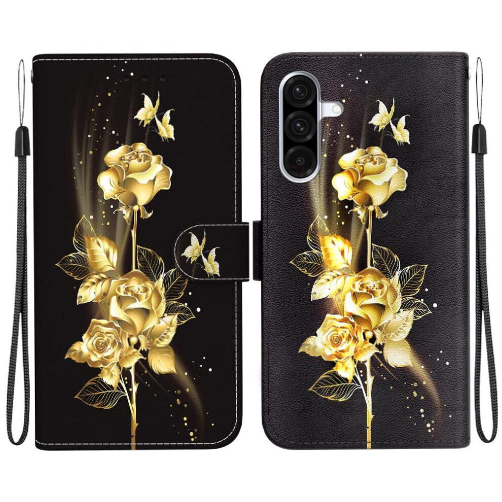 (Ohter) Flip Case For Samsung Galaxy A26 5G Pu Leather Butterfly Flower Painted Card Slots Wallet Magnetic Closure 764490324892