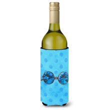 "Caroline's Treasures Insulador de Bebida Azul com Poás, 750 ml, Multicolor"