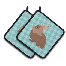 "Caroline's Treasures Toalheiro Decorativo Coelho Lionhead, 7.5"" x 7.5"""