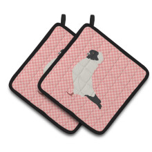 "Caroline's Treasures Pano de Cozinha Pomba Rosa com Estampa, 7.5"" x 7.5"""