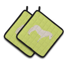 "Caroline's Treasures Porta-Panela de Cavalo Paso Fino Verde, 7.5"" x 7.5"""