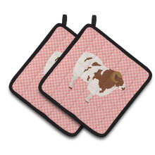 "Caroline's Treasures Jacob Sheep Pot Holder Rosa com Estampa, 7.5"" x 7.5"""