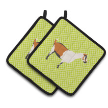 "Caroline's Treasures Suporte de Panela Cabra Alpina Verde, 7.5"" x 7.5"""