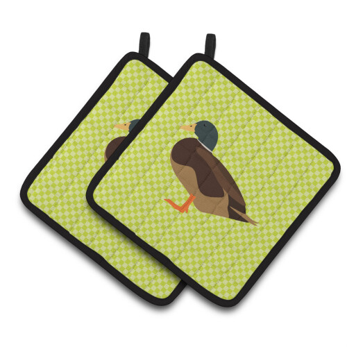 "Caroline's Treasures Pano para Panelas Pato Bantam Verde 7.5"" x 7.5""