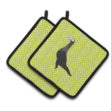"Caroline's Treasures Suporte para Panelas Pomba Decorada Verde, 7.5"" x 7.5"""