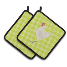 "Caroline's Treasures German Langshan Chicken Pano Verde, 7.5"" x 7.5"""