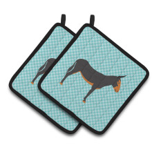 "Caroline's Treasures Donkey Catalão Com Padrão Azul, Suporte para Panelas, 7.5"" x 7.5"""