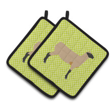 "Caroline's Treasures Suporte para Panelas Hampshire Down Sheep Verde, 7.5"" x 7.5"""