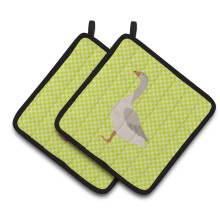 "Caroline's Treasures Steinbacher Ganso Verde Porta-Panela, 7,5"" x 7,5"""