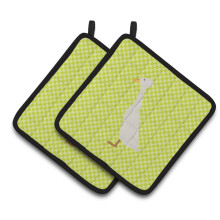 "Caroline's Treasures Bali Duck Green Porta-Panela, 7.5"" x 7.5"""