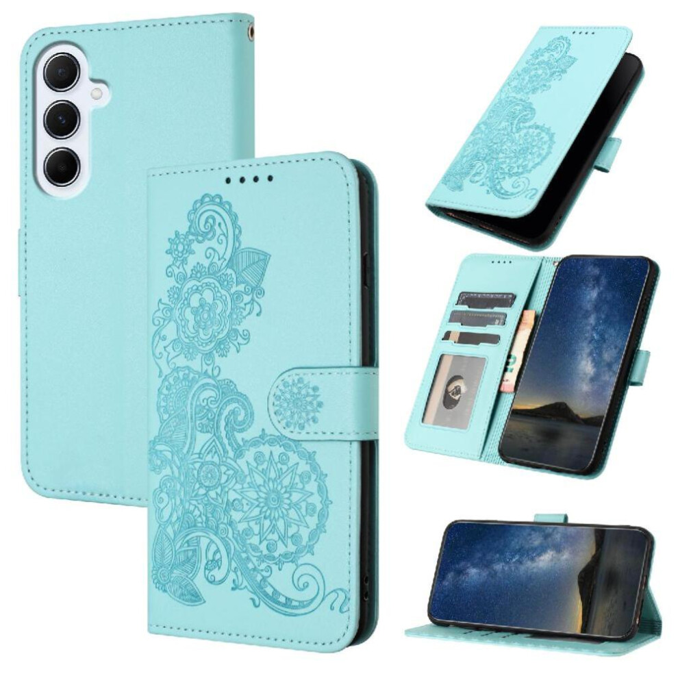 (Light ) Flip Case For Samsung Galaxy A26 Flip Folio Book Pu Leather Magnetic Closure With Card Slot Stand Kickstand Protective Blue 764490326636
