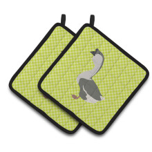 "Caroline's Treasures Pano para Panelas Pato Africano Verde, 7.5"" x 7.5"""