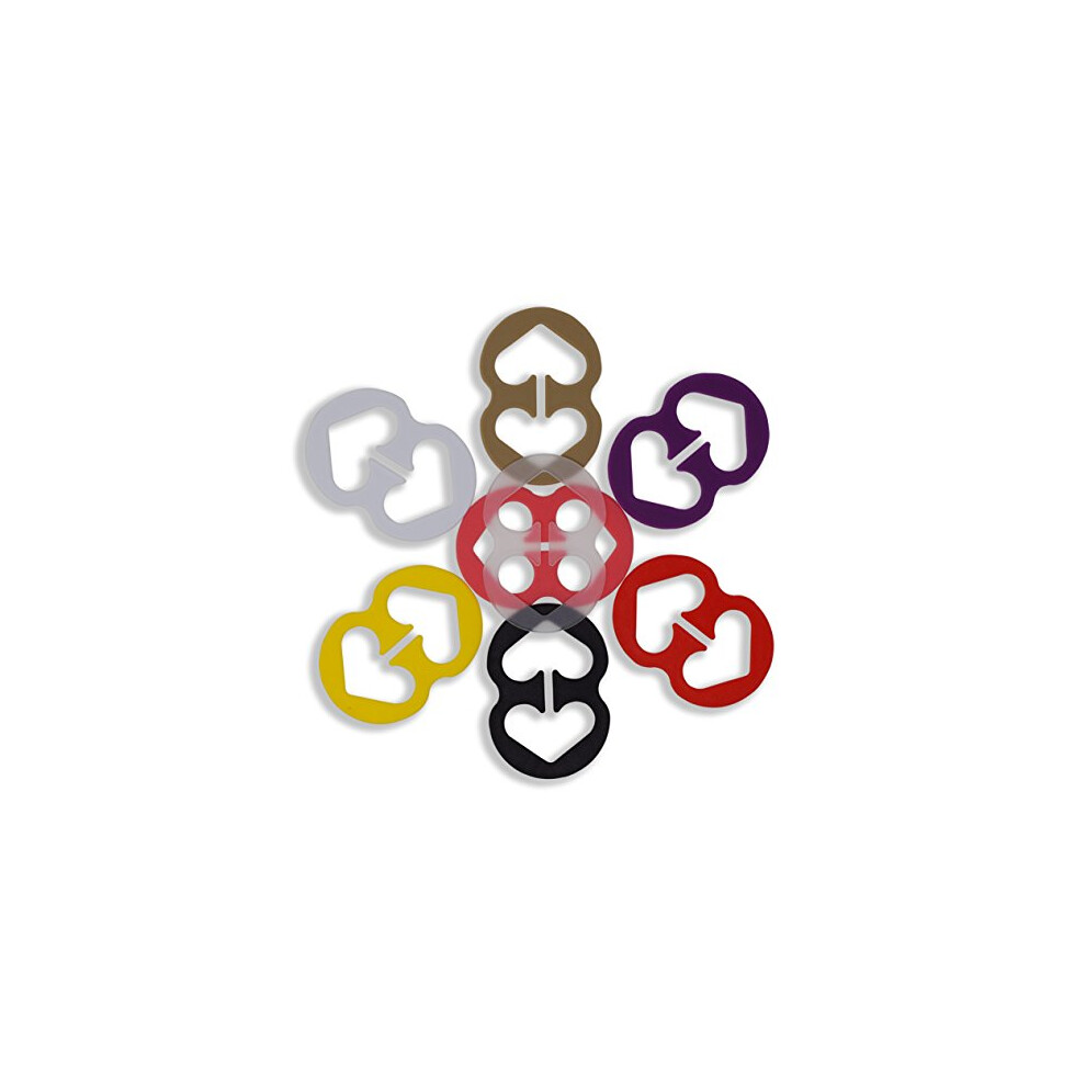 Bra Strap Clips - Racer Back - Conceal Straps - Cleavage Control Pink  Clear  Black  White  Beige  Purple  Red  Yellow