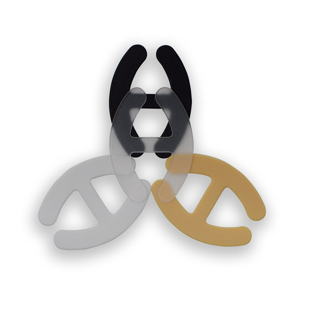 Bra Strap Clips - Racer Back - Conceal Straps - Cleavage Control Black  Beige  White  Clear
