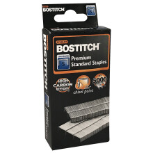 Grapas Padrão Premium Stanley Bostitch, 1/4" (6mm), Aço de Carbono, Ponta Chata, 5.000 Por Caixa (SBS191/4CPR)